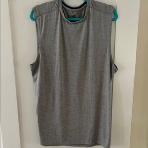 Champion Men’s Light Gray Workout Tank Athletic Muscle Tee Stretch Quick Dry